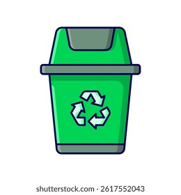 trash bin vector icon illustration isolated on white background