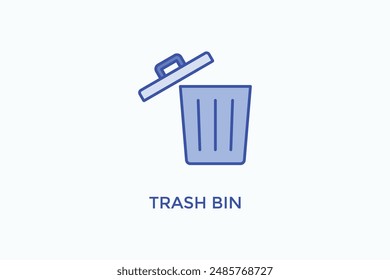 Icono De Vector De Papelera O Ilustración De Logotipo