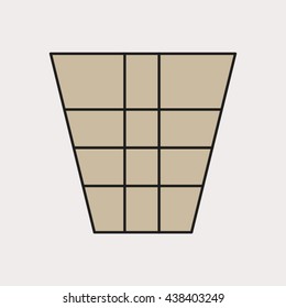trash bin, vector illustration