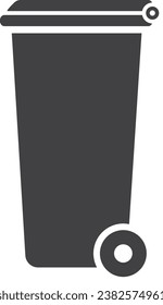 Trash bin vector illustration design.