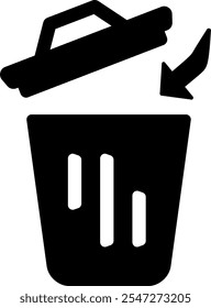 trash bin waste recycle remove dust dustbin delete 4468