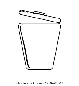 trash box icon. Element of cyber security for mobile concept and web apps icon. Thin line icon for website design and development, app development
