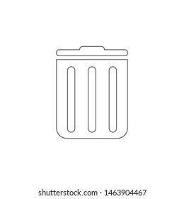 trash box icon. Element of web for mobile concept and web apps icon. Outline, thin line icon for website design and development, app development