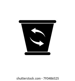 trash box icon. Elements garbage icon. Premium quality graphic design icon. Baby Signs, outline symbols collection icon for websites, web design, mobile app on white background
