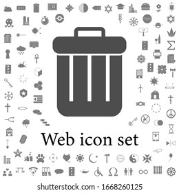 icono de la caja de basura. iconos web conjunto universal para web y móvil
