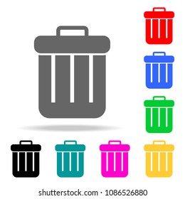 trash box icons. Elements of human web colored icons. Premium quality graphic design icon. Simple icon for websites, web design, mobile app, info graphics on white background
