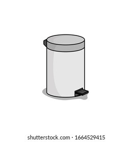 Abfallkasten-Illustration Vektorillustration minimalistisches Symbol
