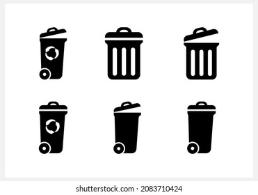 Icono de conjunto de la caja de cambios aislado. Símbolo reciclado. Ilustración de material vectorial. EPS 10