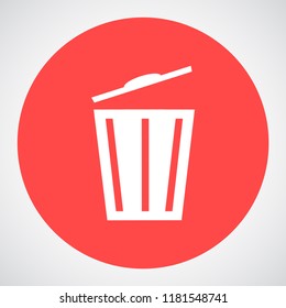 trash box vector icon 10 eps