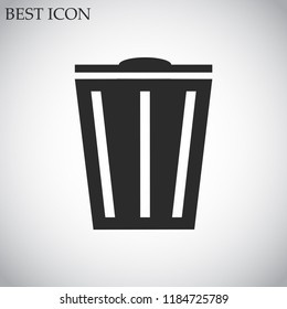 trash box vector icon 10 eps