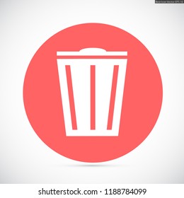 trash box vector icon 10 eps