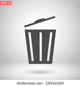 trash box vector icon 10 eps