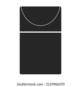 Icono vectorial de caja de cambios.Icono vectorial de dibujos animados aislado en la caja de basura de fondo blanco.