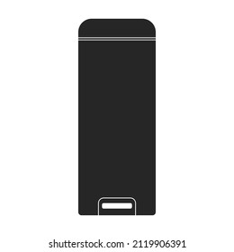Trash box vector icon.Cartoon vector icon isolated on white background trash box.