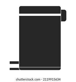 Trash box vector icon.Cartoon vector icon isolated on white background trash box.