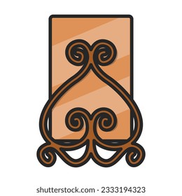 Icono vectorial de caja de cambios.Icono vectorial de color aislado en la caja de papelera de fondo blanco.