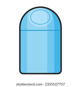 Icono vectorial de caja de cambios.Icono vectorial de color aislado en la caja de papelera de fondo blanco.