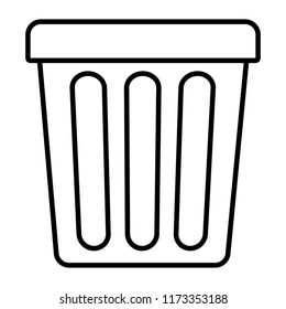 trash bucket icon