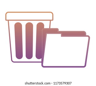 trash bucket icon
