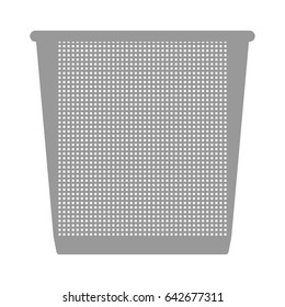 Trash bucket icon .
