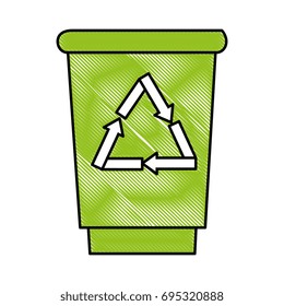trash bucket icon