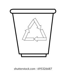 trash bucket icon 