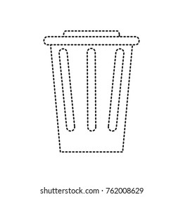 trash bucket icon