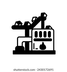 Trash Burn icon in vector. Logotype
