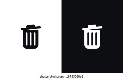 Trash can, bin, delete icon vector illustration.