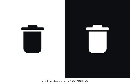 Trash can, bin, delete icon vector illustration.