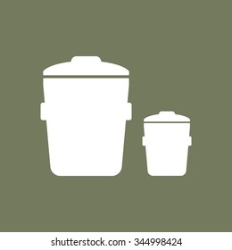 Trash can, bin, delete icon.  