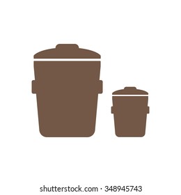 Trash can, bin, delete icon.  