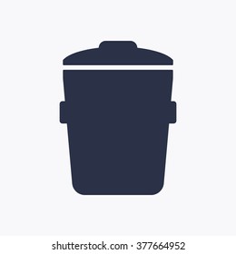 Trash can, bin, delete icon.  