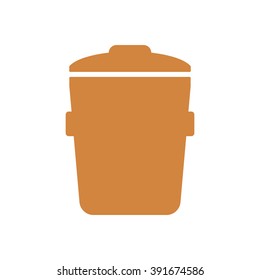 Trash can, bin, delete icon.  