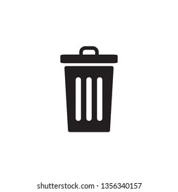 trash can, bin, garbage icon vector