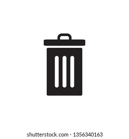 trash can, bin, garbage icon vector