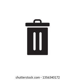 trash can, bin, garbage icon vector