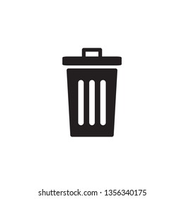 trash can, bin, garbage icon vector
