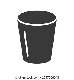 Trash can or bin icon symbol in vector