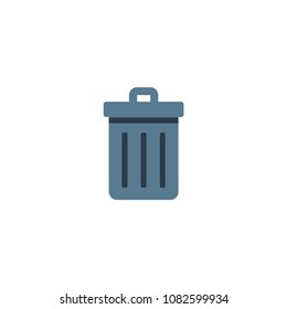 Trash can color icon