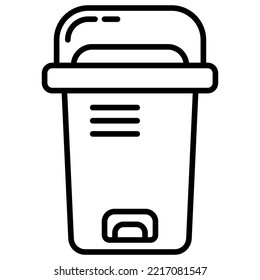 trash can as a community service tool to dispose of garbage