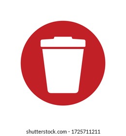 Trash Can And Delete Icon On Computer