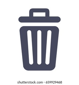 Trash Can Delete icon in trendy flat style isolated on white background symbol for your design logo  UI Vector illustration EPS10