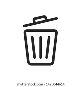 trash can, delete icon vector design