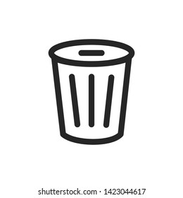 trash can, delete icon vector design