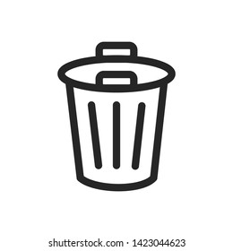 trash can, delete icon vector design