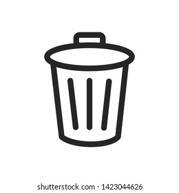 trash can, delete icon vector design