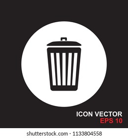 trash can, delete icon vectors