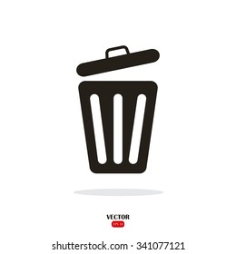 Trash Can. Disposal Waste. Recycle Icon Vector