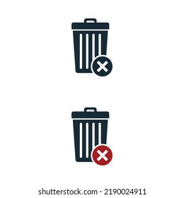 Trash Can Do Not Discard Icon Design Template Elements